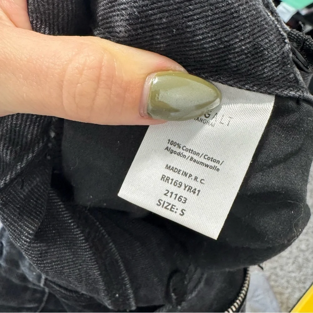 Brandy Melville Black Cargo Straight Leg Size Small